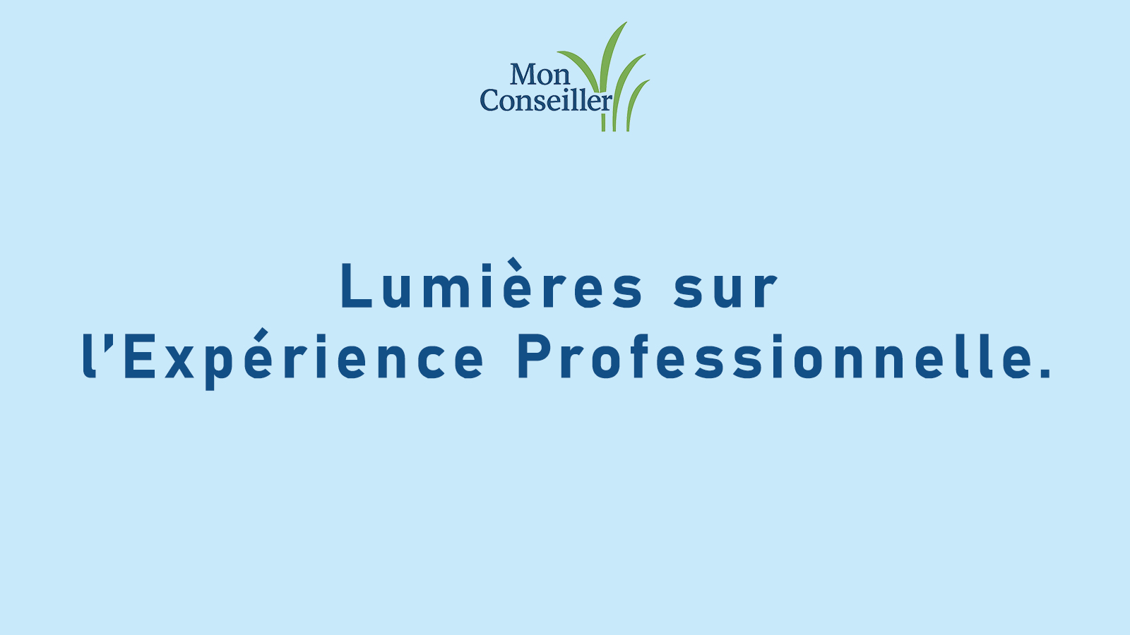 Lumières sur l’Expérience Professionnelle.